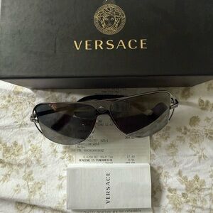 Versace Dark Gray Men's Sunglasses